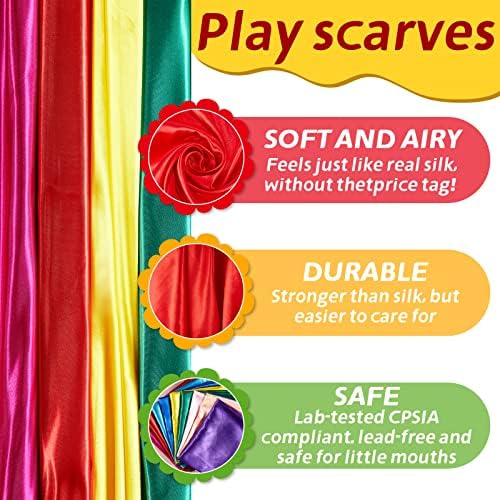Geyoga Fabric Juggling Scarves 35 x 35 Inch - Image 3