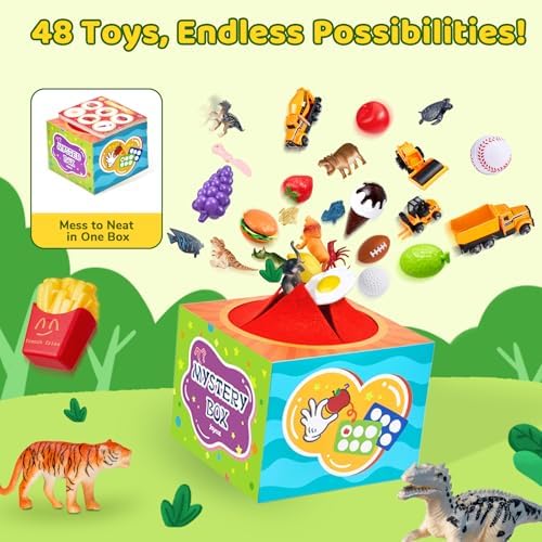 JoyCat Montessori Sensory Sorting Box with 48 Objects for Kids Ages 3-5 - Image 4