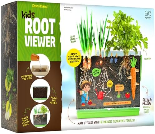 Root Viewer Kit for Kids - Grow Your Own Plant for Boys & Girls Gifts by Dan%26Darci