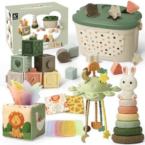 Baby Toys for 6 to 12 Months, Montessori Toys for 6-8-9-12 Month Old by Auezona