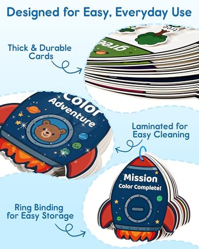 Montessori Busy Book Color Sorting Toys for Kids Ages 3+, Preschool Learning Activities & Educational Toys, Children Quiet Book with Sensory Fine Motor Skills Matching Games for Boys Girls - Image 6