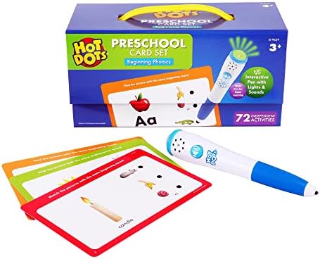 Educational Insights Hot Dots Beginning Phonics Preschool Card Set by EducationalInsights