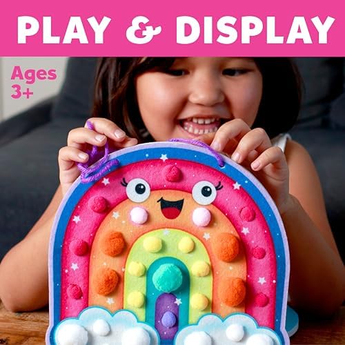 Creativity for Kids Pom Pom Pictures: Magical - Rainbow and Unicorn - Preschool and Toddler Crafts, Gifts for Ages 3+ - Image 6