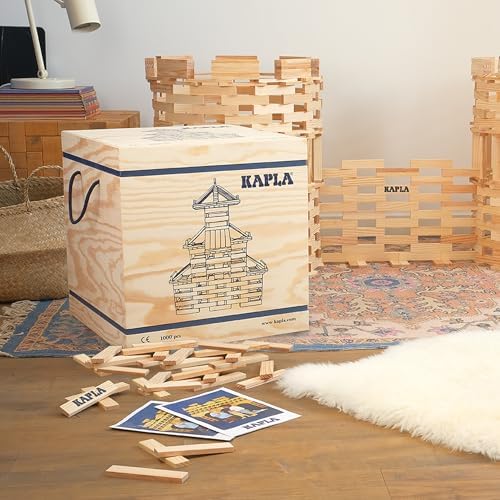 KAPLA Wooden Construction Set - 1000 Building Planks in a Chest - for Ages 3+ - Image 5