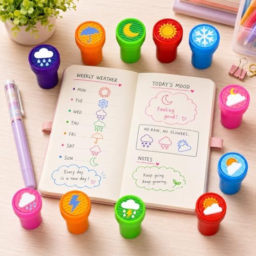 Cinrobiye 24 Pcs Insect Stampers Party Favor Set, Cute Bug Stamps for Kids Birthday Party, Classroom Rewards, Educational Learning Toys, Goody Bag Fillers, Nature Themed Party Supplies - Image 6