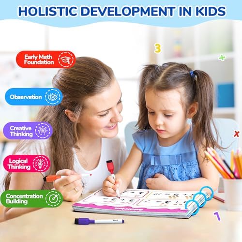 JoyCat Math Busy Book for Toddlers Reusable Preschool Workbook for Ages 3–8 - Image 6