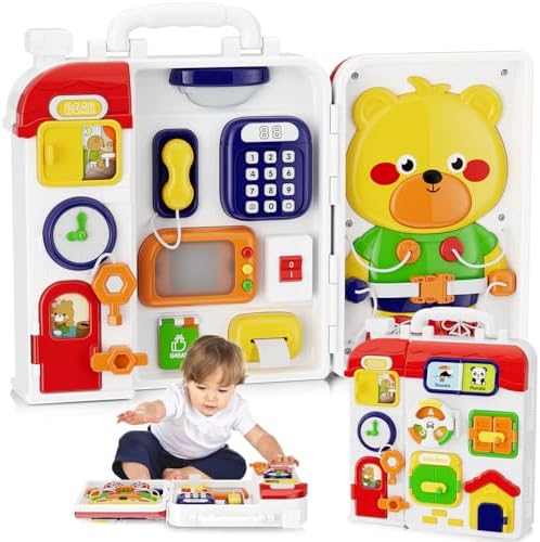 MFEESYOB Montessori Toys for 1 Year Old Boy Girl, Toddler Busy Board by Unknown