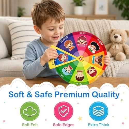 Feelings Emotion Wheel for Kids Feeling Emotions Chart for Toddlers - Image 5
