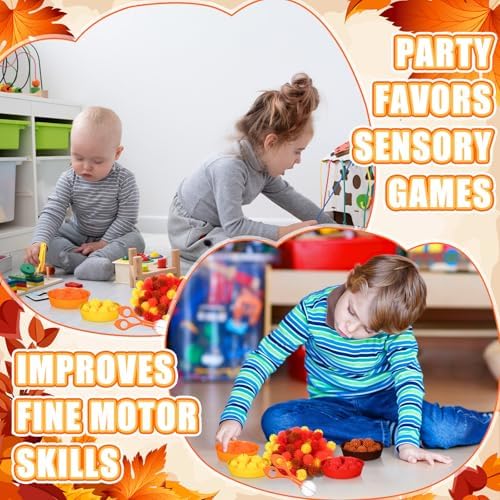 Leitee 71 Pcs Sensory Bin Filler,Orange,Autumn - Image 6