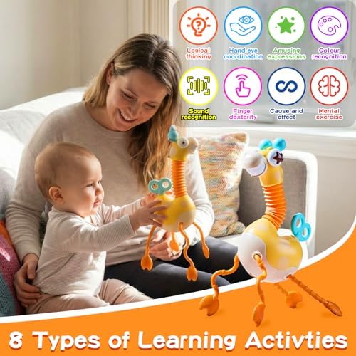 Giraffe Sensory Travel Toy for Children 18 Months+, Stroller Toy - Image 6