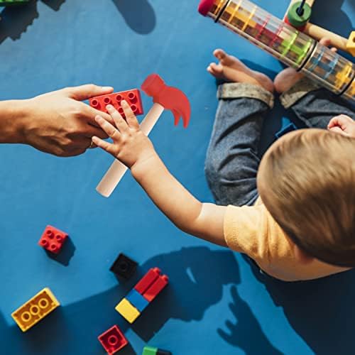 HEIPINIUYE 3 PCS Wooden Hammer Toys Simulation Hammers Maintenance Tools for Kids Children Birthday Party Games Supplies - Image 5