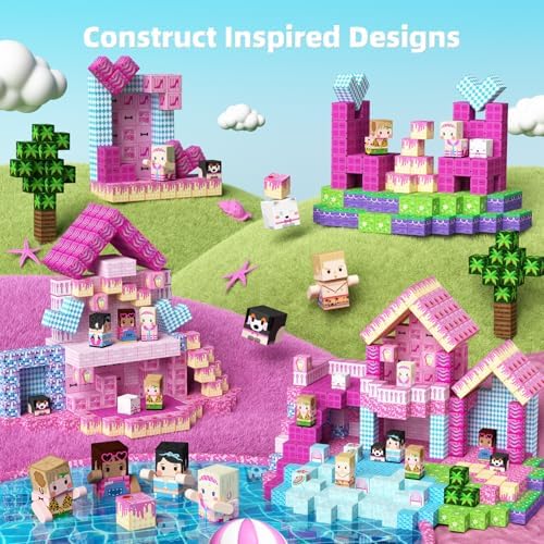 GobiDex 100PCS Magnetic Blocks Princess Building Toys for Girls 3+ - Image 2