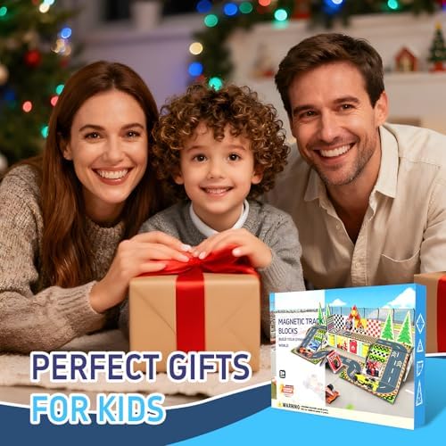 Magnetic Tiles Magnetic Building Blocks for Kids Ages 3-5 4-8, STEM Montessori Preschool Classroom Must Haves, Toddler Sensory Educational Toys for Boys Girls, Christmas Birthday Gift (Racing Car) - Image 6