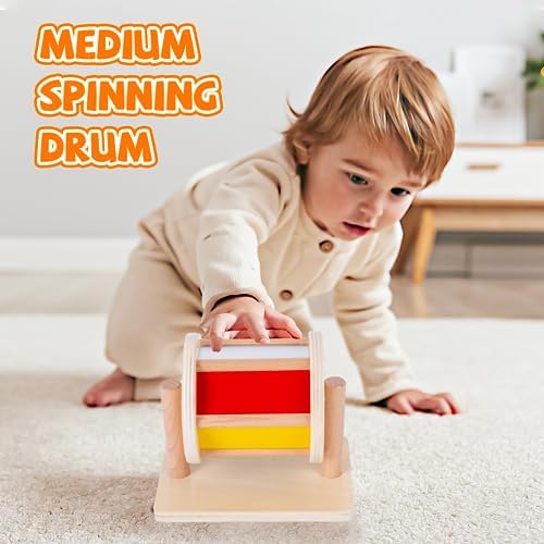 Adena Montessori Medium Spinning Drum, 6-12m - Image 2