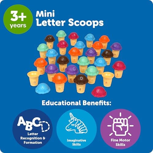 Learning Resources Mini Letter Scoops - Toddler Learning Toys, ABC Letter Matching Game, Alphabet Toy for Toddlers, Toddler Preschool Toys, Alphabet Puzzle, ABC Letters for Kids, Educational Puzzle - Image 5