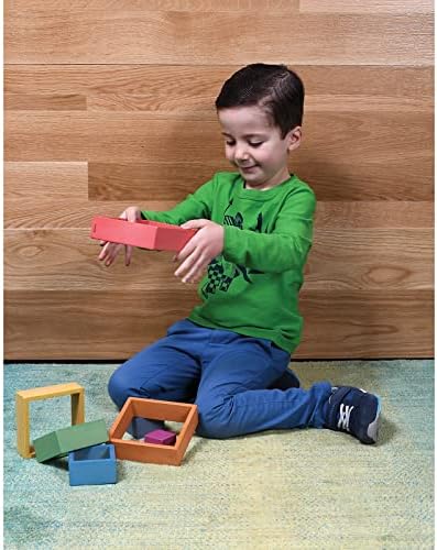 tickit Wooden Rainbow Architect Squares, Nesting Puzzle - Image 7
