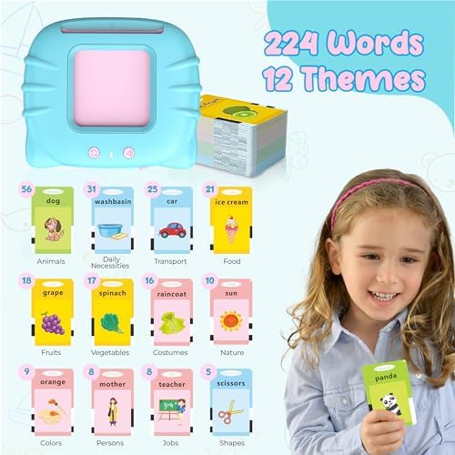QuTZ Talking Flash Cards Toys with 224 Words for Kids 2-4 - Image 2