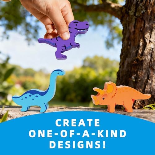 LiKee Wooden Stacking Dinosaur Toys for Kids 3-5 Montessori Toys for 3 4 5 6 7 8 Year Old Boys Girls Christmas Birthday Gifts for Kid Ages 4-8 Balance Competition Game for Family Stocking Stuffers - Image 4
