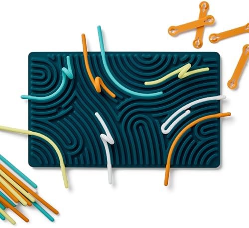 Pushpeel XL Sensory Activity Board – Expandable Silicone Fidget Toy for Stress, Anxiety, ADHD & Autism – Modular, Silent, No Mess - Spruce - Image 6