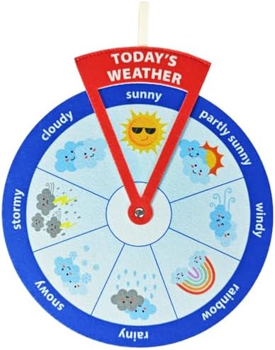 Weather Wheels, Educational and Learning Activities for Kids, Preschool Learning Toys, Classroom Decor by Harvmax