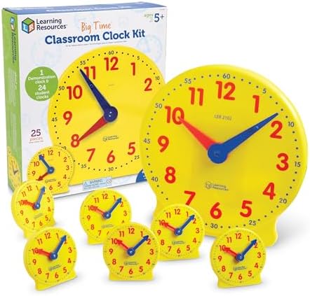 Learning Resources Big Time Classroom Clock Kit by LearningResources