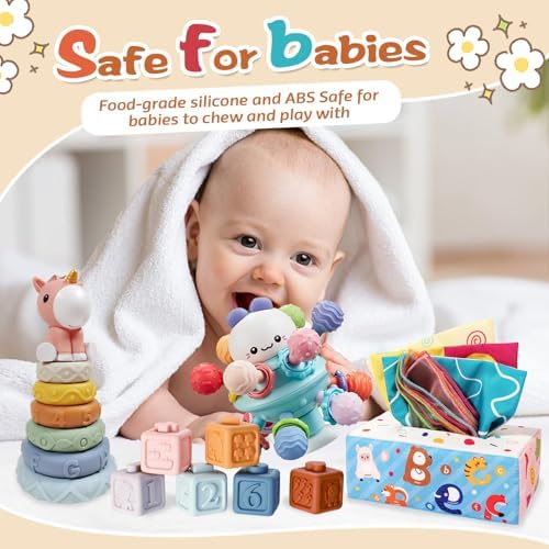 Montessori Toys for 6-12 Months, 4 in 1 Baby Toys for 6 Month Old - Image 4
