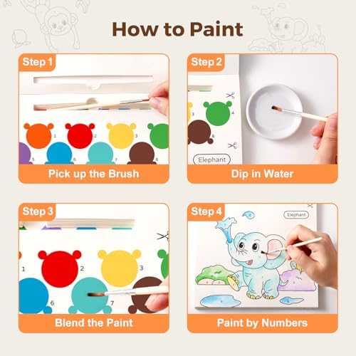 Jar Melo Paint with Water Books for Toddlers, Animals - Image 6