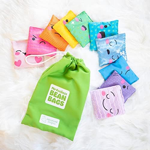 Educational Insights My Feelings Bean Bags - Social Emotional Learning Activities for Preschool, Toddler Sensory Toys & Therapy Games, Calm Down Corner Must Haves, Calming Toys for Kids Ages 3+ - Image 2