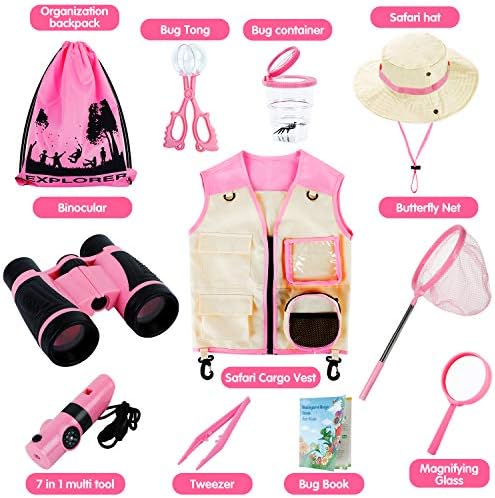 INNOCHEER Toys for Girls Explorer Kit, Bug Catcher Kit for Kids, Birthday Gifts, Summer Toys for 3 4 5 6 7 8+ Year Old Girls, 3 4 5 6 7 8+ Year Old Girl Birthday Gift Kids Outdoor Toys - Image 2