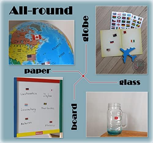 SJPRINTER Blank Passport Notebook | Pretend Passports | School Projects, Party favors, airplane toy, travel journal, geography, classroom social study (1Passport with 1SetFlags) - Image 7