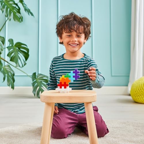 PLUS PLUS Big 100 Piece Rainbow Mix - Large Building Blocks for Toddlers - Image 5