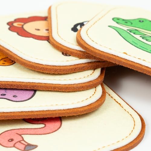 Felt Safari Matching Game for Toddlers – Wild Animal Memory Game & Flash Cards – Soft and Safe for Ages 1+ – Montessori Preschool Learning Activity – Educational Safari Toy for Boys & Girls - Image 4