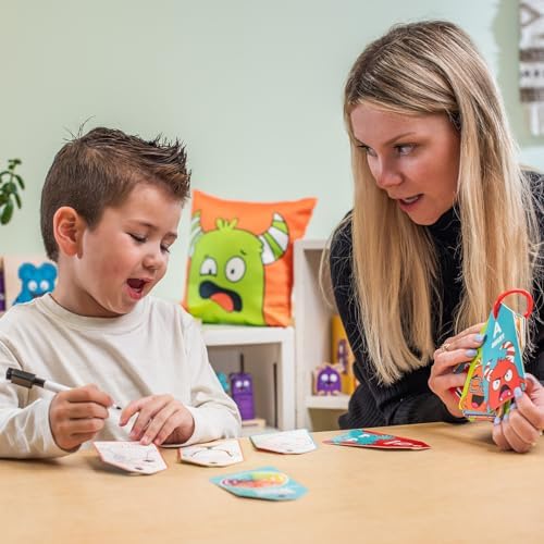 Open The Joy Dry Erase ABC Emotion Flash Cards – Kids SEL Learning Set - Image 3
