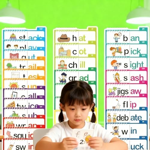 30 Read and Rhyme Flip Books Letter Sounds Flash Cards Flip Books Interactive Reading Flash Cards - Image 5