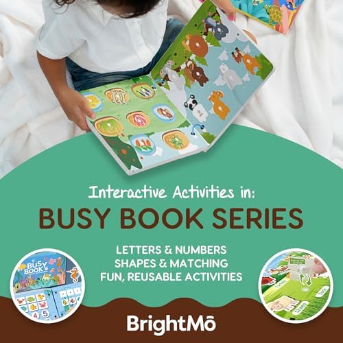 Montessori Busy Book (Dinosaur Theme) – Preschool Learning Activities for Ages 3+, Fine Motor Skills, Interactive Velcro Activity Book, Travel Toy for Kids - Image 5