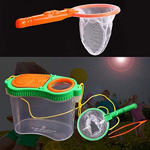 Portable Nature Observation Box with Dual-View Enlargement Viewer, Transparent Critter Container for Outdoor Exploring Includes Net and Tweezers, for Explorers and Students - Image 6
