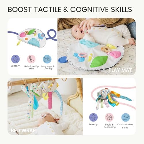 Tiny Land Montessori Baby Toy Set 0-3 Months 5 in 1 Sensory Kit - Image 3