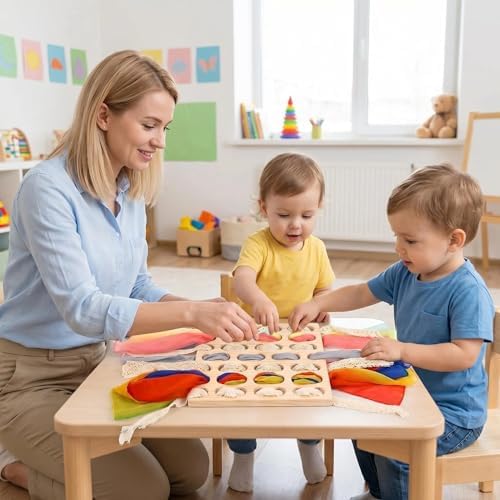 Eray Montessori Wooden Lacing & Weaving Board, Fine Motor Toy for Kids 3+ - Image 6