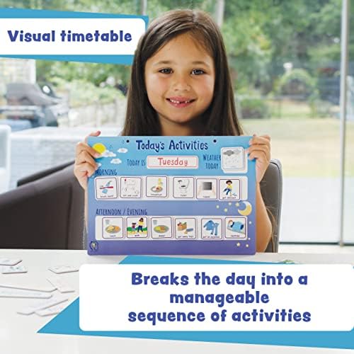 Today's Activities Daily Routine Visual Timetable Magnetic Tile Chart for Children - Image 6