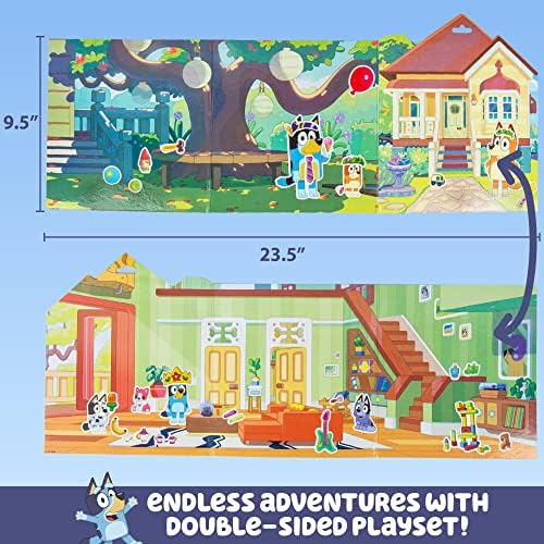 Horizon Group USA Bluey Sticker Playset, 2 Sticker Play Scenes, 35+ Reusable Puffy Bluey Repositionable Stickers for Kids, Perfect for Travel, Screen-Free Fun - Image 5