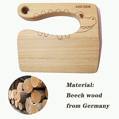 Wooden Kids Knife for Cooking,Kid Safe Knives,Kitchen Toy,Chopper,Vegetable and Fruit Cutter (For 2-8 Years Old) - Image 4