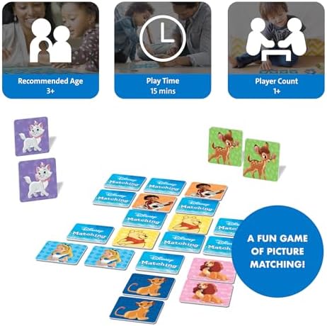 Wonder Forge Disney Matching Game - Fun Memory Game for Boys & Girls Ages 3 and Older - Featuring Classic Disney Characters - Preschool Learning Toy - Image 2