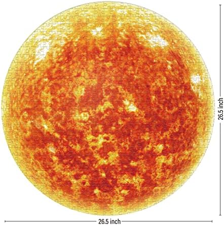 Antelope - 1000 Piece Puzzle for Adults, Space Sun Jigsaw Puzzles 1000 Pieces, Telescope Planet Close-up Round Puzzle, High Resolution, Matte Finish, No Dust Space Puzzle - Image 3