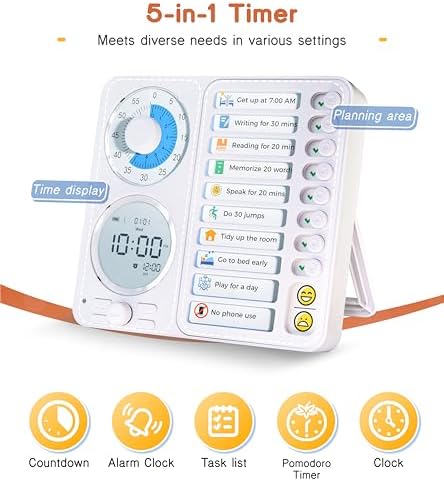 Herloreen Visual Timer for ADHD, Chore Chart & Task Planner for Kids,Adults - Image 3