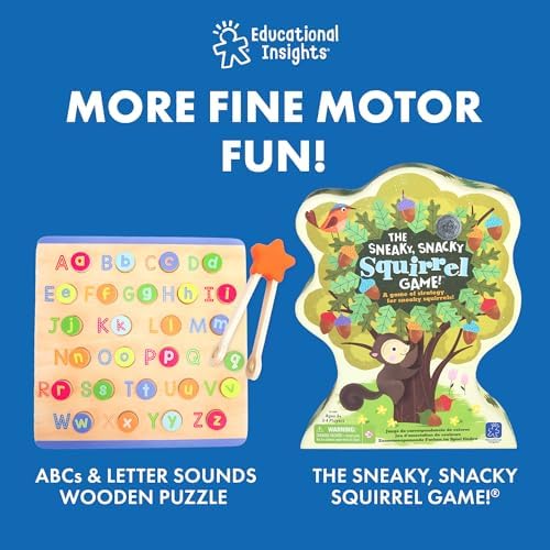 Educational Insights Easy Tweezies Small Group Set - Fine Motor Toys for Kids, Sensory Bin Tools, Preschool Classroom Must Haves & Therapy Toys, Wooden Tweezer Activity Kit for Toddlers Ages 3+ - Image 6
