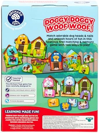 Doggy Doggy Woof Woof. Matching Game for Ages 2-6. Ideal for Developing Memory, with 2 Ways to Play. for 2-4 Players. - Image 4