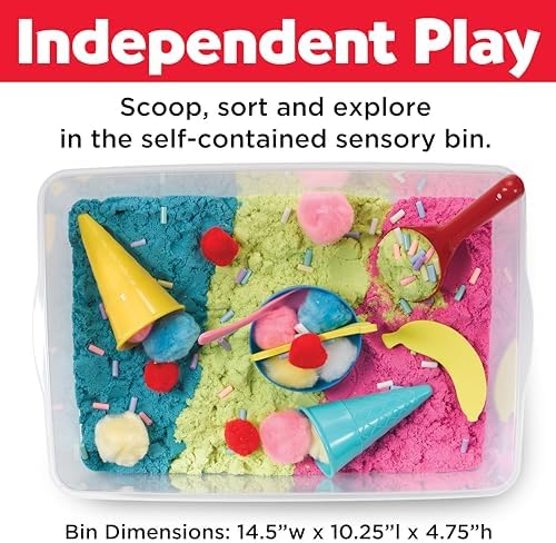 Creativity for Kids Sensory Bin: Ice Cream Shop Playset - Toddler Learning Toys for Kids Ages 3-4+, Pretend Play Ice Cream Set, Kids Gifts for Girls and Boys - Image 5