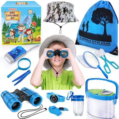 ESSENSON Bug Catcher and Kids Explorer Kit, Outdoor Bug Catching Explorer Adventure Kit with Binoculars, Summer Outdoor Toys for Kids Ages 4-8 by ESSENSON