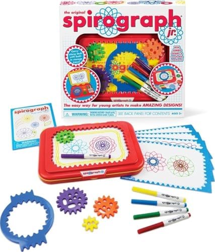 Spirograph Jr. — Jumbo Sized Gears Classic Retro Toy For Spiral Drawing Art Design Toy Kit for Smaller Hands — For Kids Ages 3 and Up by Spirograph
