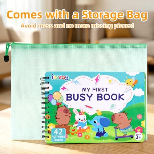 Busy Book for Toddlers 3-5, Montessori Preschool Learning Activities - Image 5